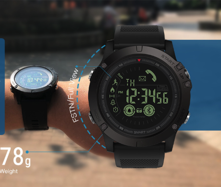 Oövervinnelig T Watch – Robust smartklocka i militär stil