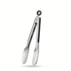 Stainless Steel Kitchen Tongs with Silicone Grip & Locking Feature - Euroselle