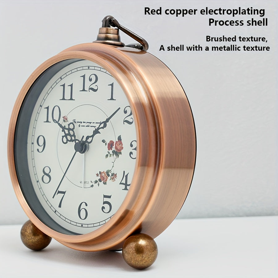 European Retro Metal Alarm Clock - Euroselle