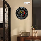Moderne Auto-Themen 2D-Wanduhr für Enthusiasten - Euroselle