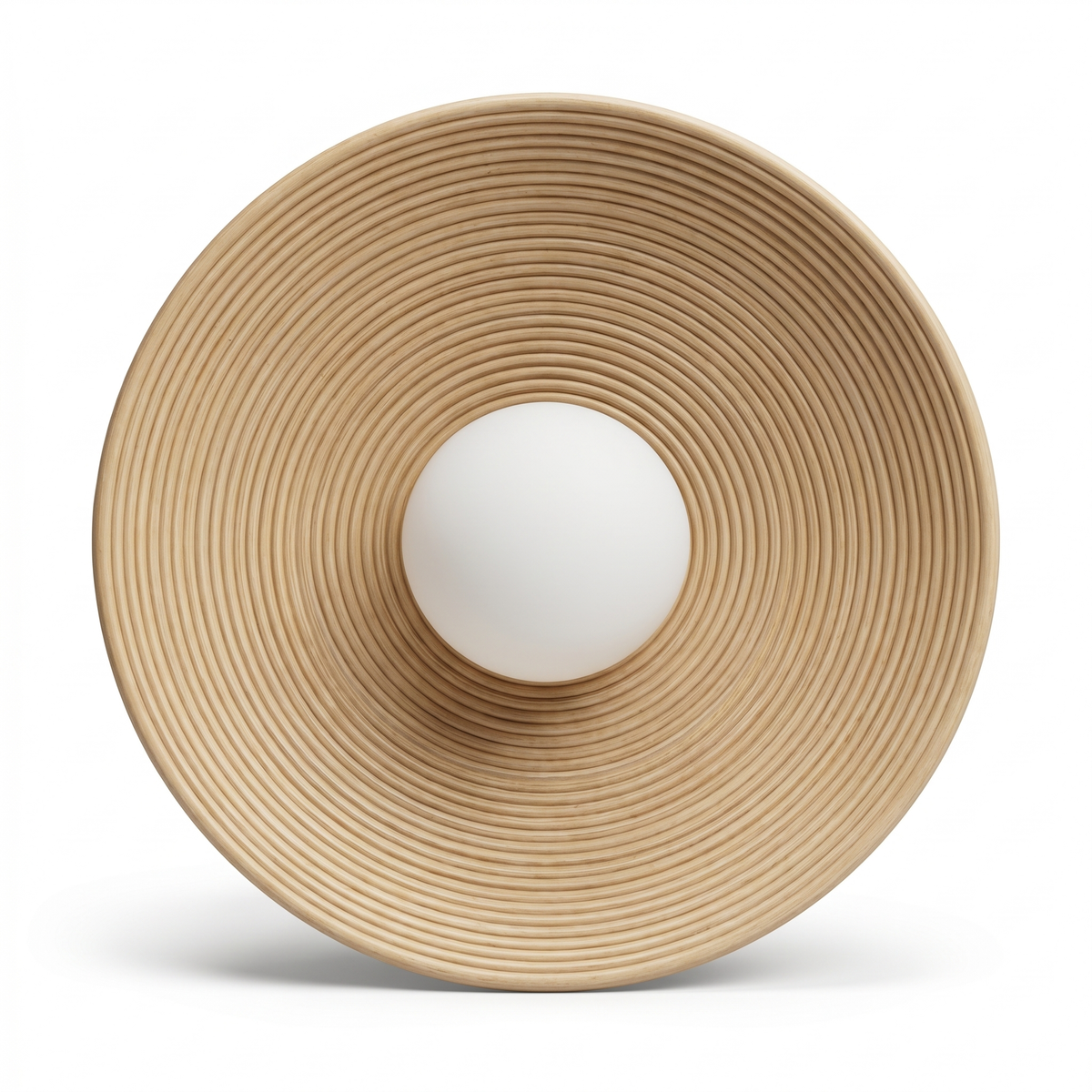 Moderne dekorative Wandleuchte – 27 cm warmes LED-Licht, fühlbarer Außenring und zentrale Kugel