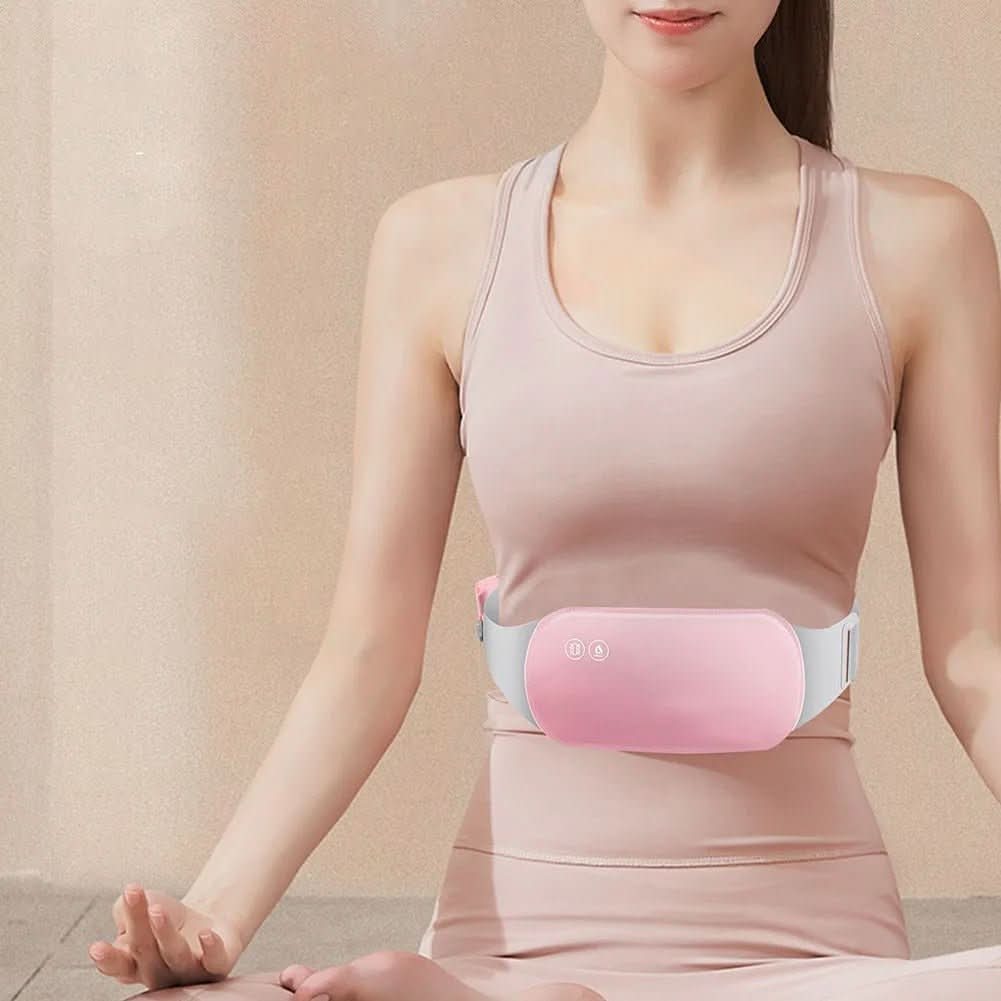 Chauffe-ventre électrique sans fil — Batterie rechargeable, chaleur et vibrations douces
