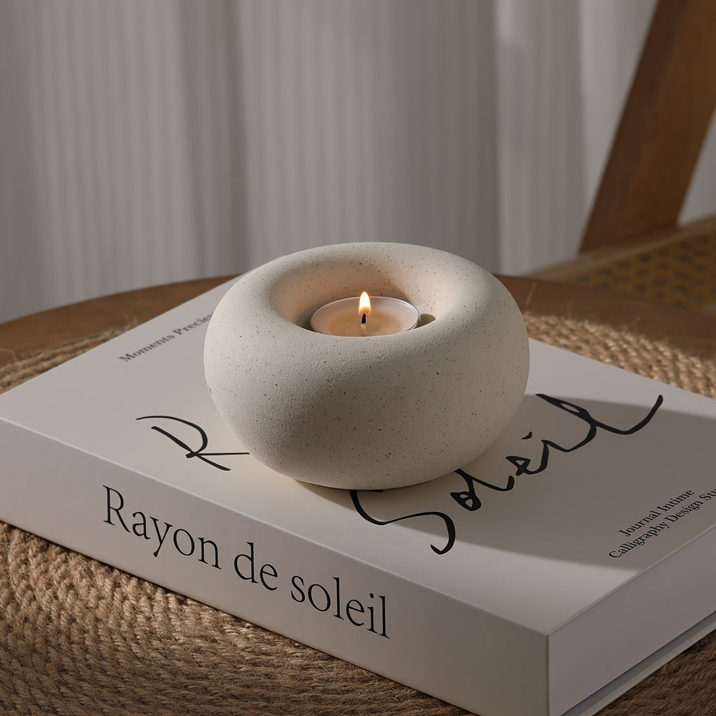 Ceramic Donut Candle Holder - Euroselle