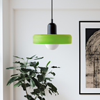KiraGlass Geometric Bauhaus Pendant Light In Colored Glass