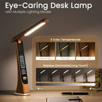 Foldable Portable LED Desk Lamp with Time Display - Euroselle