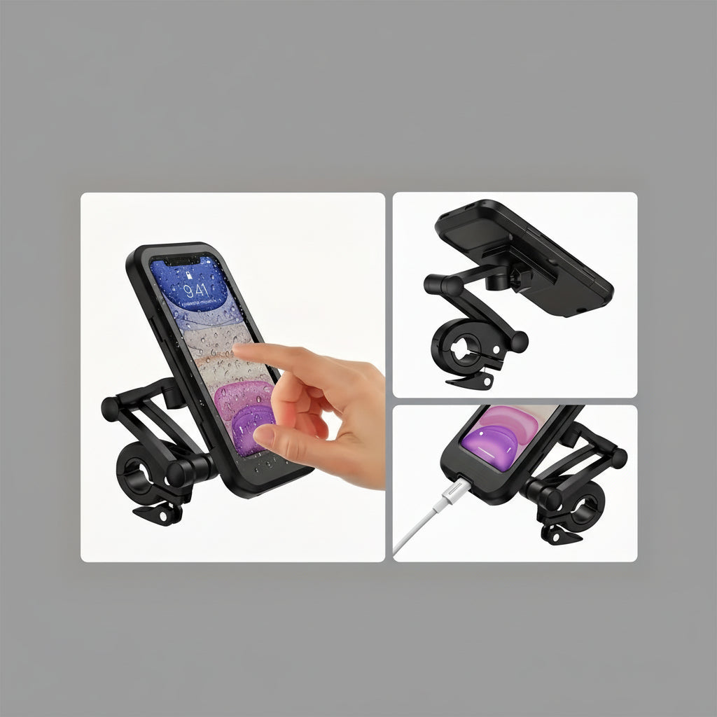 Telescopic Magnetic Bike & E-Bike Phone Holder ABS Design - Euroselle