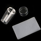 Clear Silicone Nail Stamper with Scraper for French Tip Perfection - Euroselle