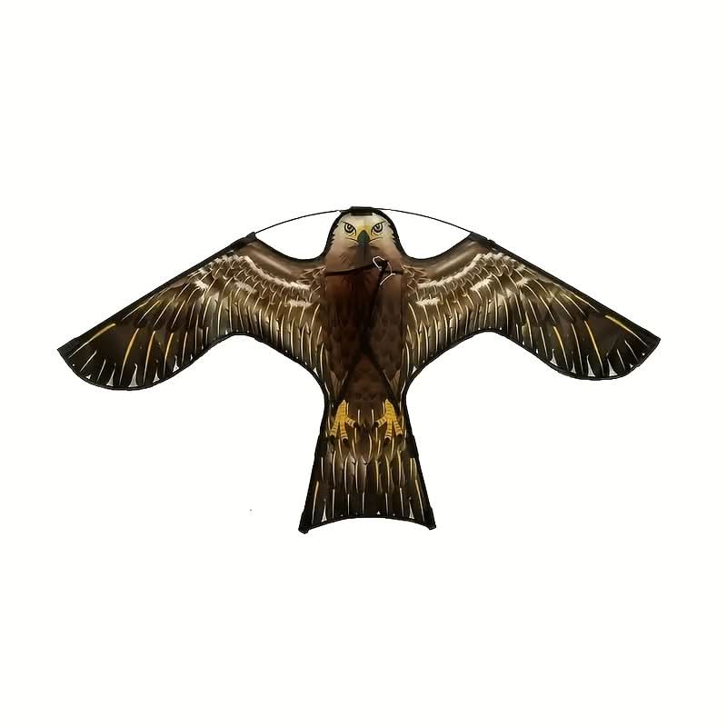 Raptor-Drachenattrappe — windbetriebene Vogelabwehr für Nutzpflanzen