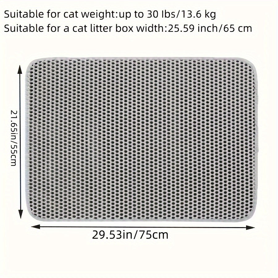 Honigwaben-Wasserdichte Katzenstreu-Matte mit Geruchskontrolle & waschbar - Euroselle