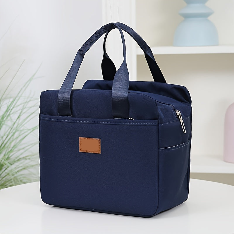 Square Zipper Lunch Box with Durable Aluminum Foil Lining - Euroselle