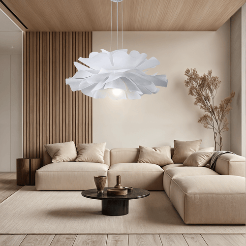 Suspension fleur nuage