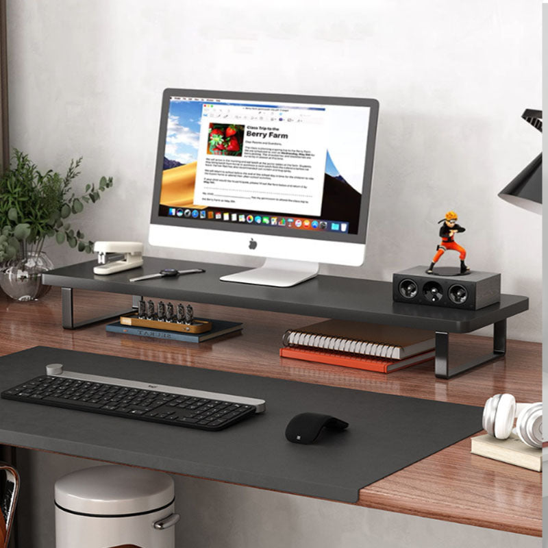 Supporto per monitor da scrivania in acciaio al carbonio con organizer - Euroselle