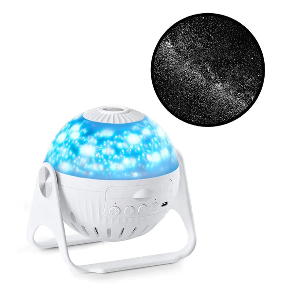 Cosmos Night Light Projector — Rotating Nebula & Stars LED