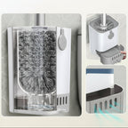 Long Handle Toilet Brush & Holder, Essential Cleaning Tool - Euroselle