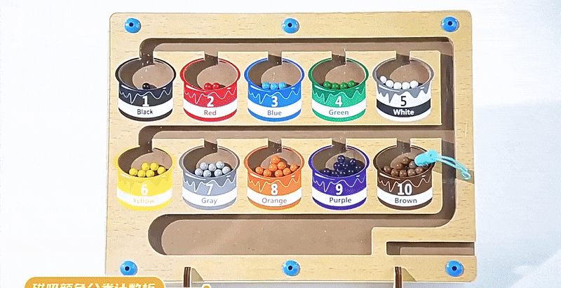 BrightPath ColorQuest magnetisch bordspel - doolhof met kleuren en cijfers, vanaf 3 jaar