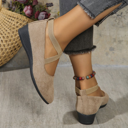 Ballerines Compensées Fermées