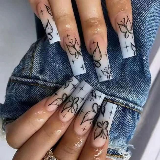 NovaGlam plaknagelset: 24 roze ontwerpen, verschillende maten