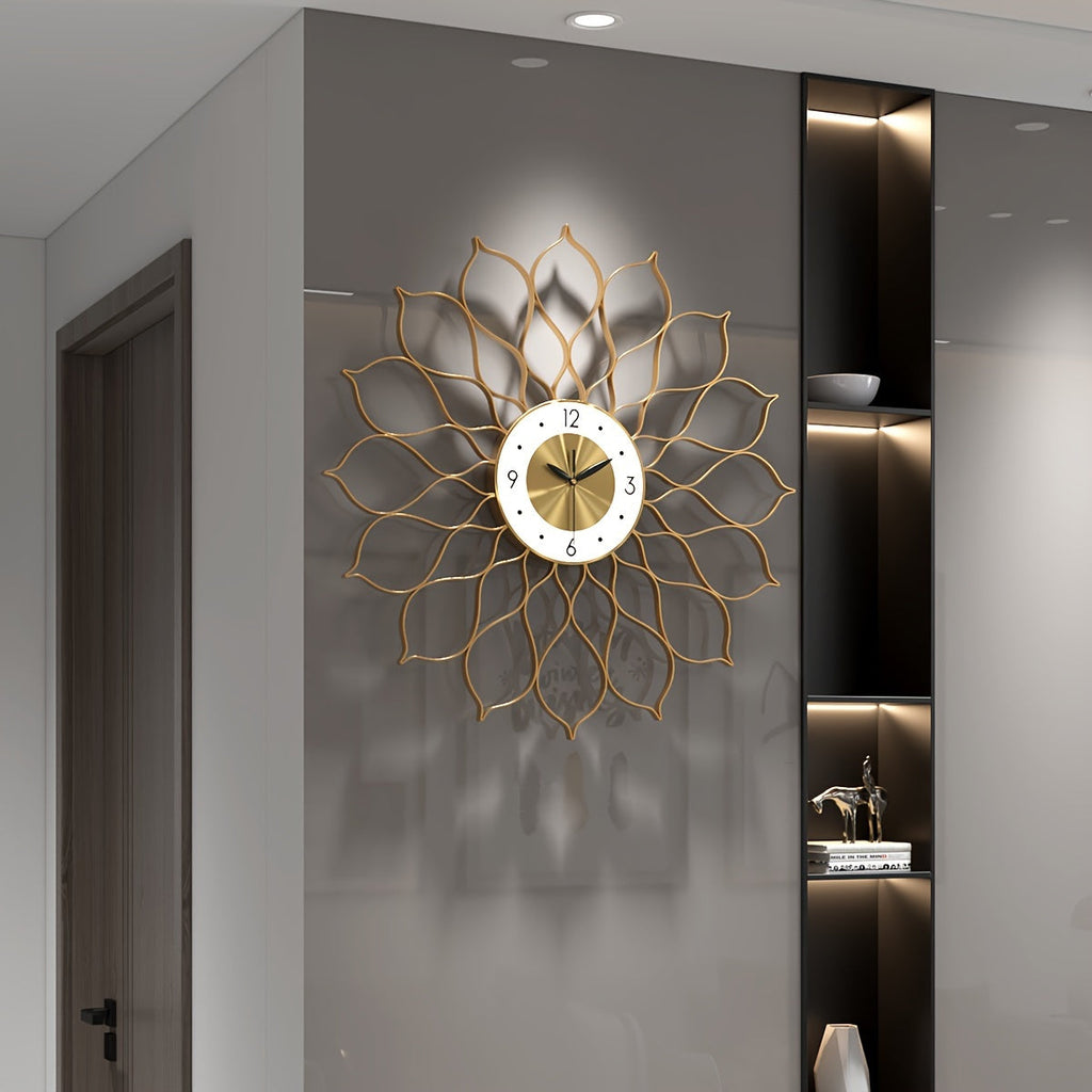 Goldene hohle Luxus-Wanduhr - Euroselle