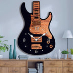 Kunstnerisk guitar vægur til musikelskere - Euroselle