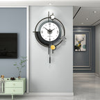 Sleek Living Room Clock with Simple Design Accent - Euroselle