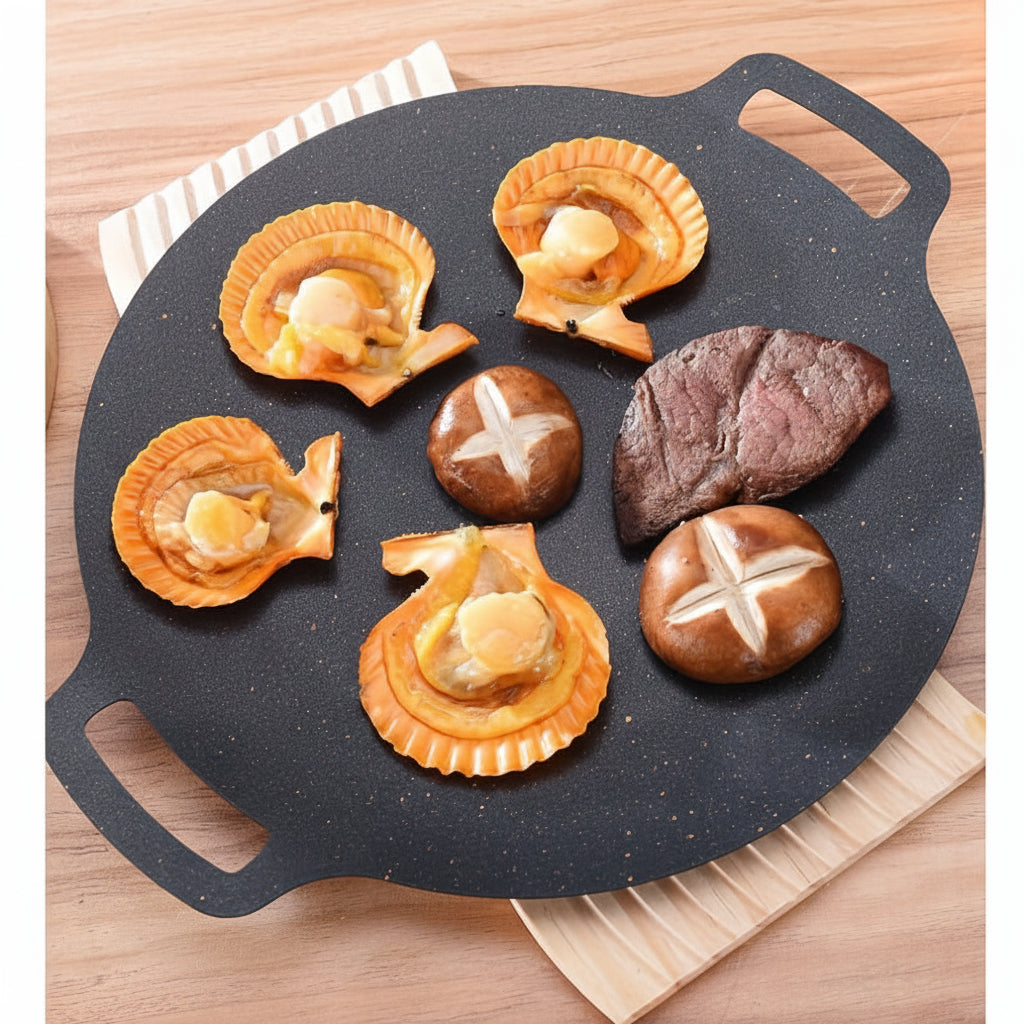 Versatile Non-Stick Skillet for Indoor Cooking & Outdoor Grilling - Euroselle