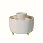 Plastic 360° Rotating Makeup Storage with 5 Sections - Euroselle