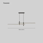 Korren Modern Linear Pendant Light for Dining Room