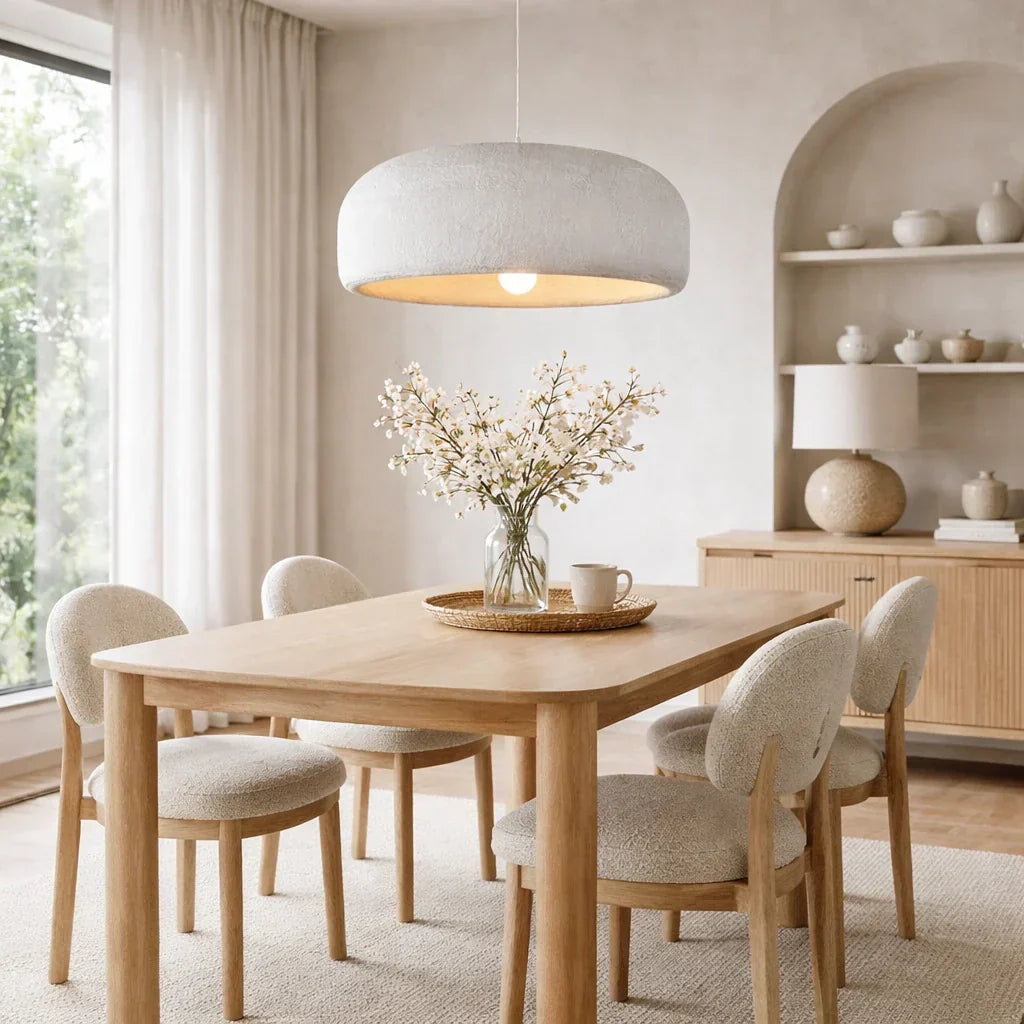 Pendant Light With Cloud Shape For Dining In Modern Minimalist Single Light