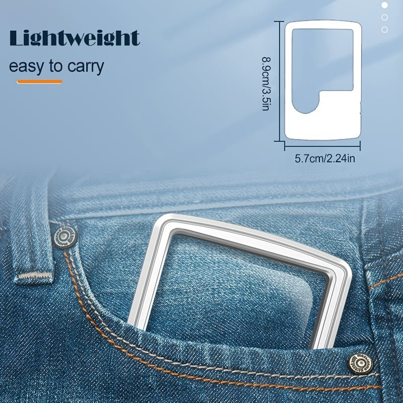 Kapesní lupa s LED — dvojitá čočka 3X a 6X, velikost kreditní karty