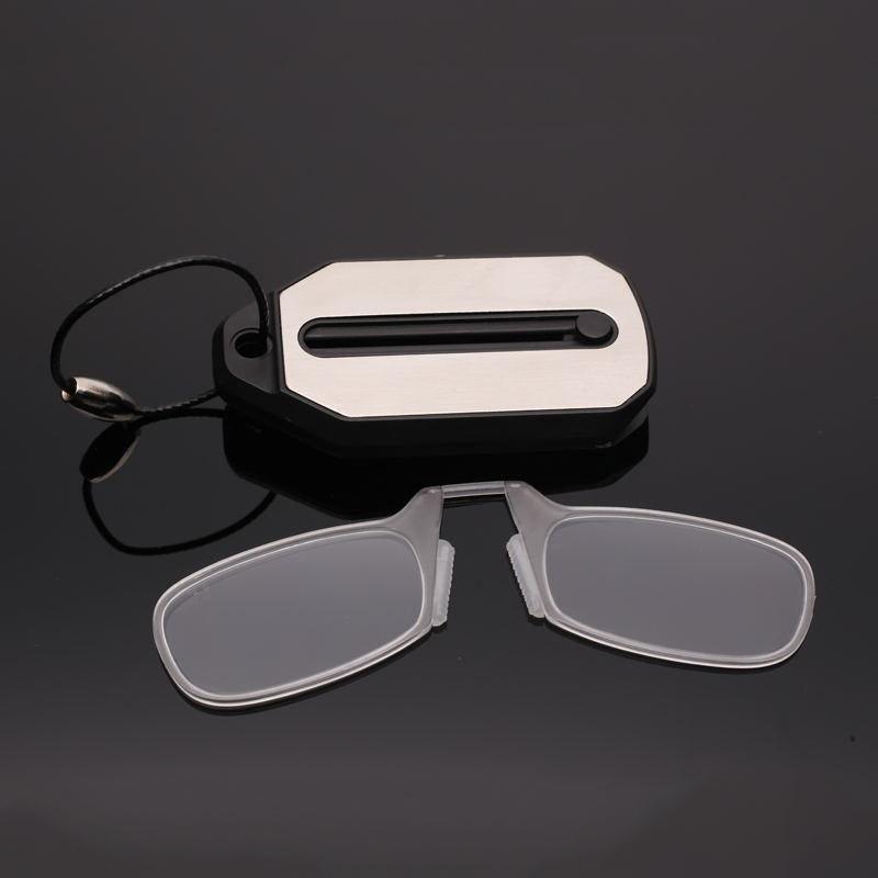 Faltbare Schlüsselanhänger-Lesebrille — kompakte Aufstecklesebrille