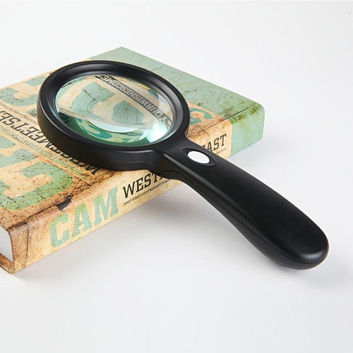10X Handheld Magnifying Glass with 12 Adjustable LED Lights - Euroselle