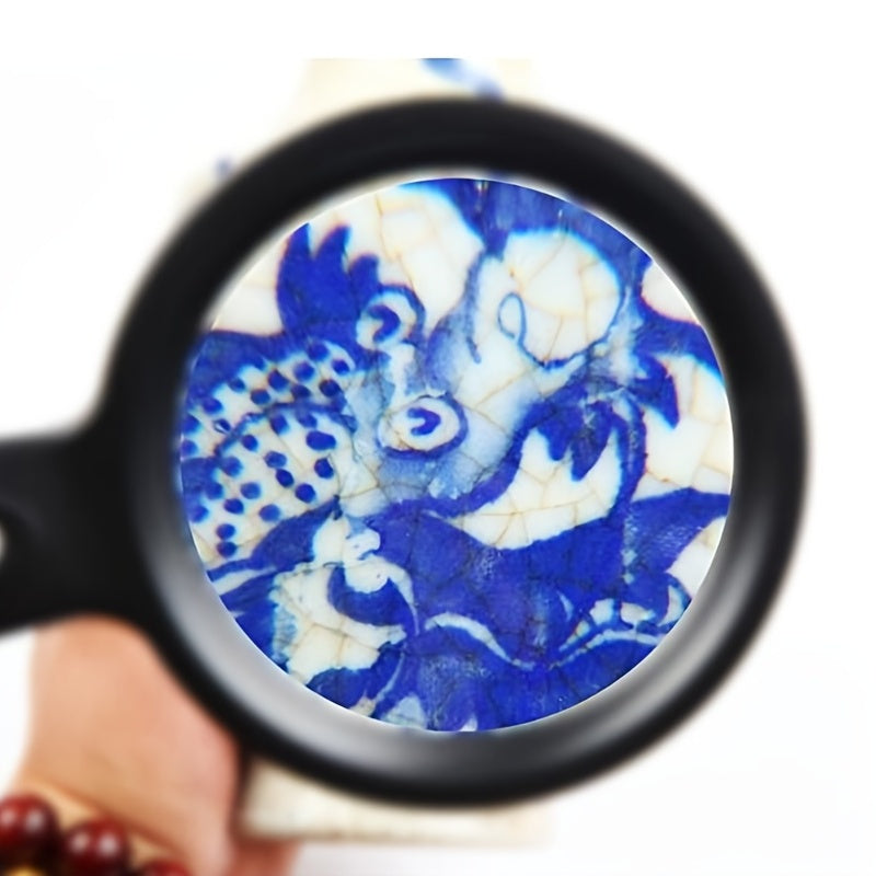10X Handheld Magnifying Glass with 12 Adjustable LED Lights - Euroselle