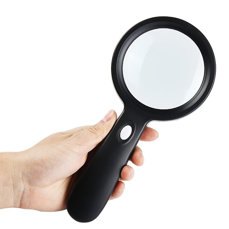 10X Handheld Magnifying Glass with 12 Adjustable LED Lights - Euroselle