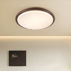 LuminOak | Runde Holz-LED-Deckenleuchte für Schlafzimmer