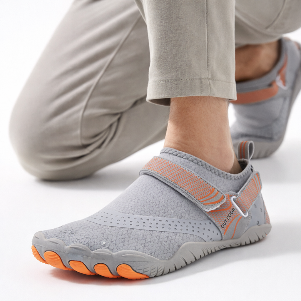 Zapatos acuáticos descalzos con puntera dividida — Secado rápido, suela antideslizante