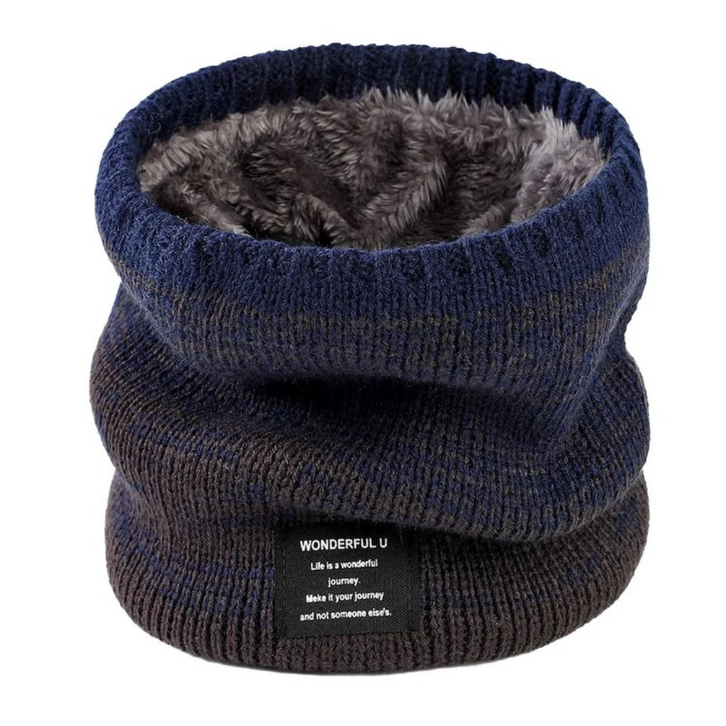 Fleecegefütterter Strick-Schlauchschal – Thermischer Winter-Schalwärmer