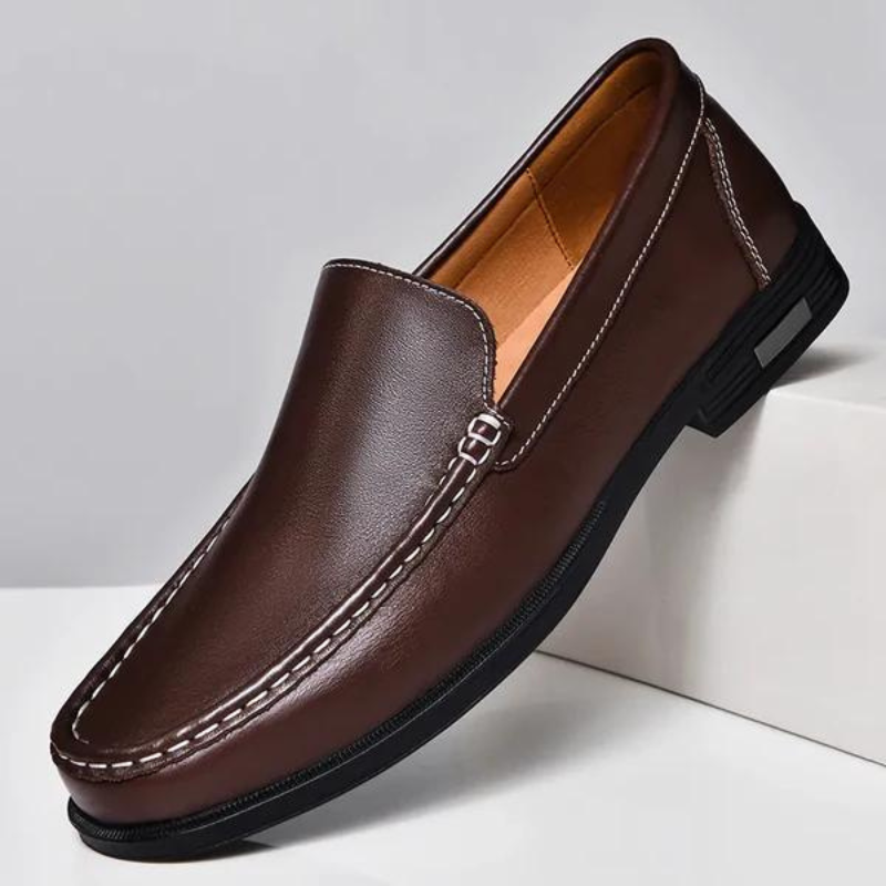 Elegante Slipper aus echtem Leder für Herren – handgefertigter italienischer Stil