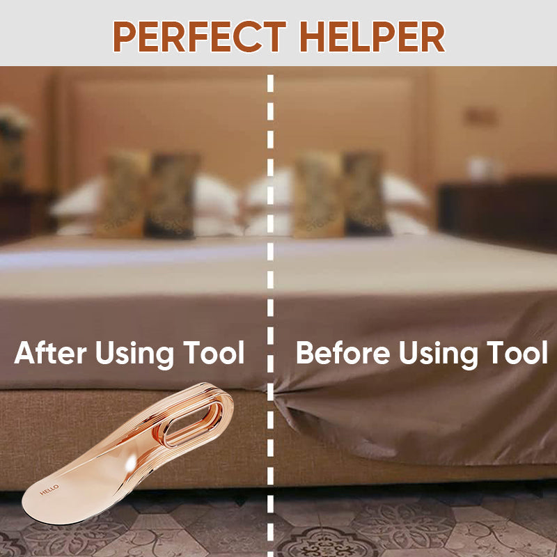 Klínový nástroj na zvedání matrace — ergonomická pomůcka pro zasouvání prostěradla