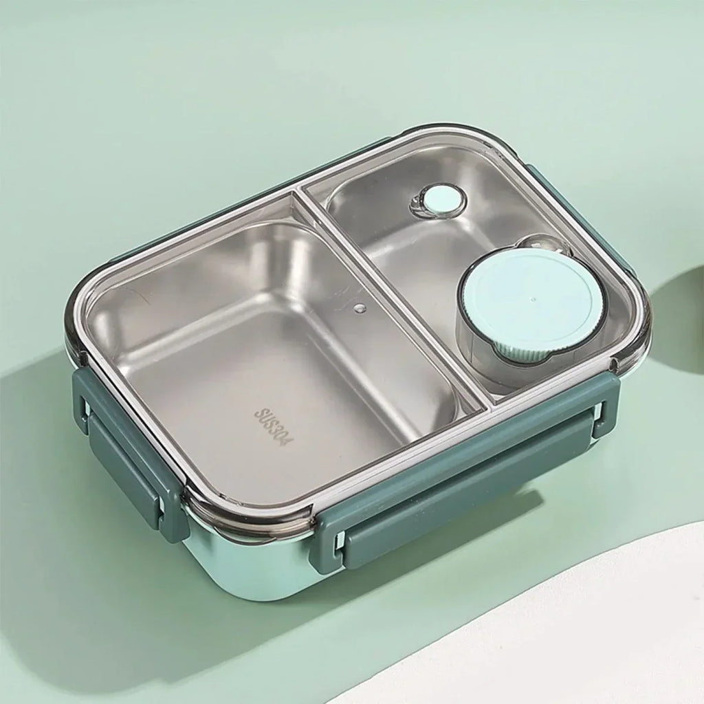 Thermobehälter für Speisen aus Stahl, auslaufsicherer Meal-Prep-Behälter für Büro, Schule und Pendler, tragbare und wiederverwendbare Warmhaltebox