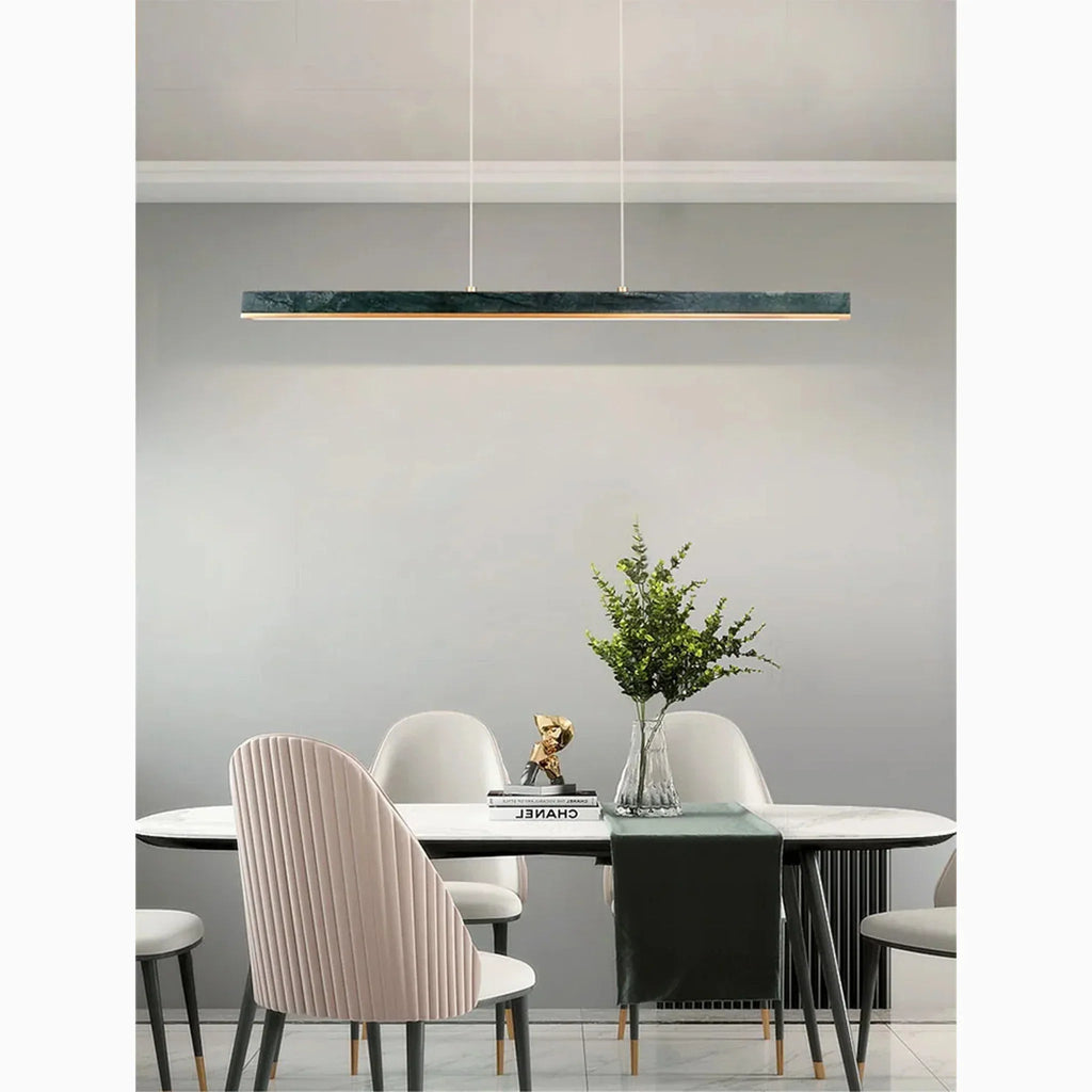Liora Modern Pendant Light With Marble Accents For Dining