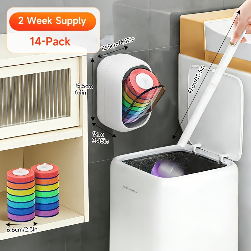 Space-Saving Toilet Brush with Durable Plastic Base - Euroselle