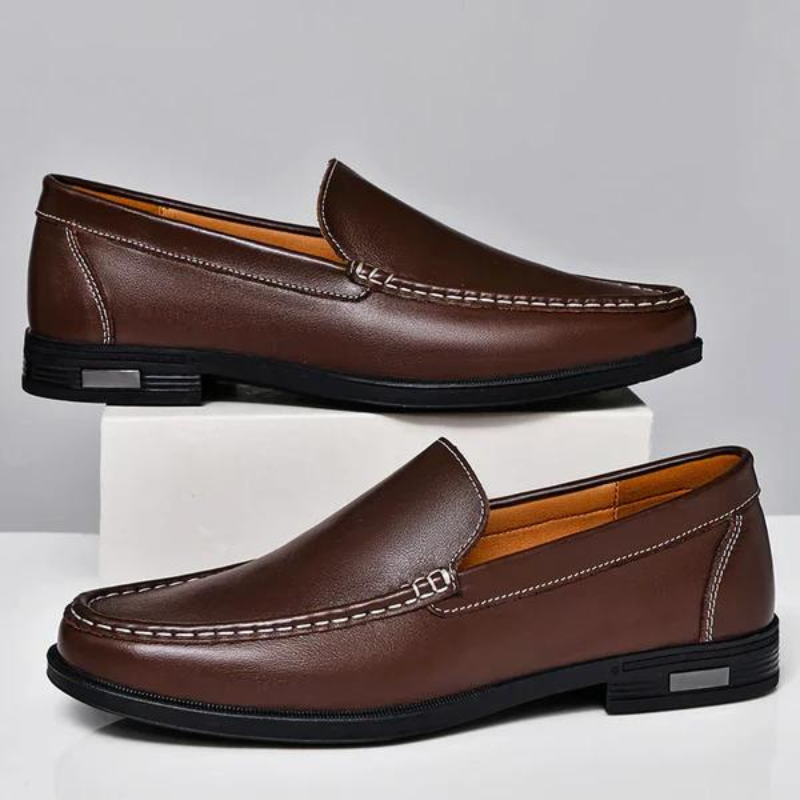 Elegante Slipper aus echtem Leder für Herren – handgefertigter italienischer Stil