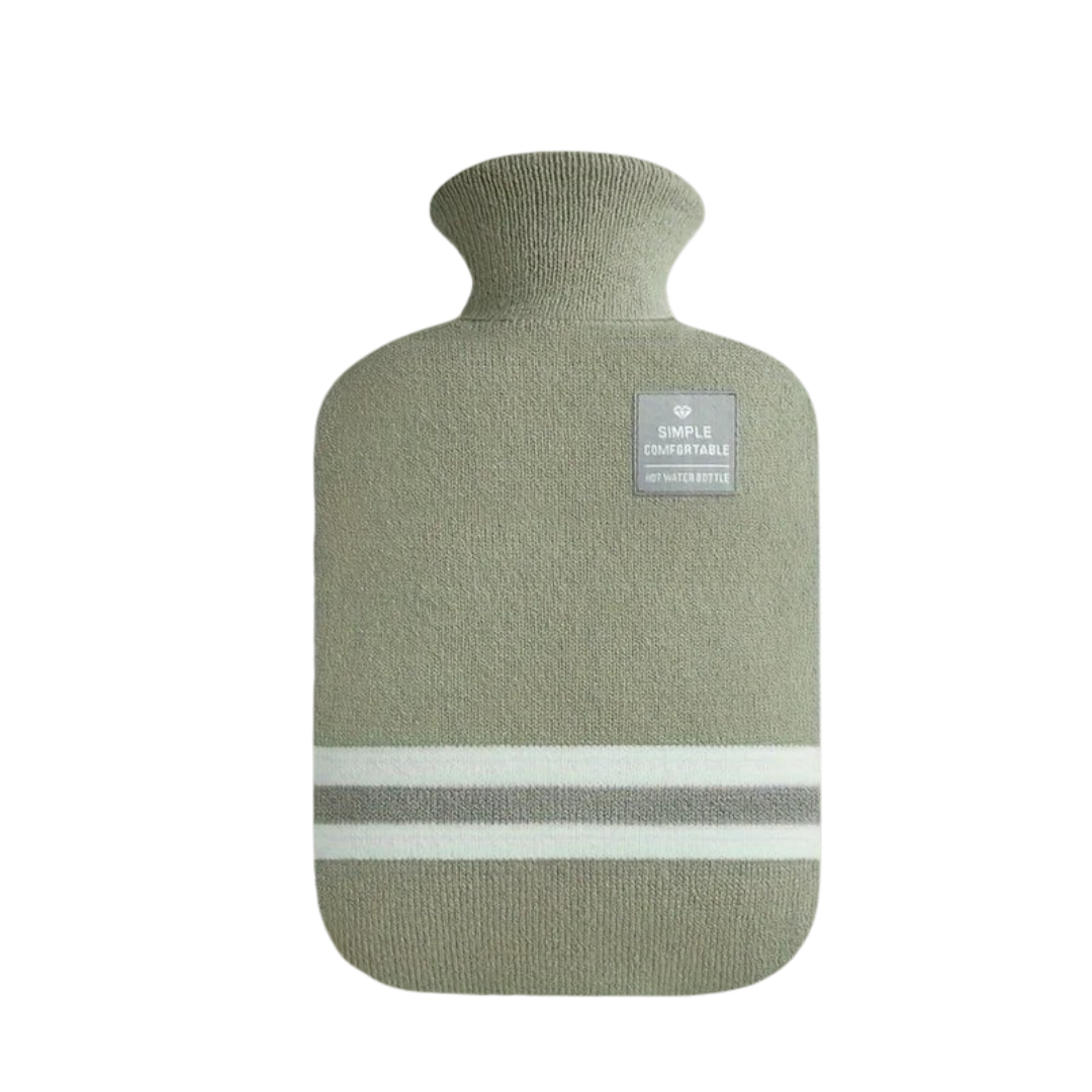 زجاجة ماء ساخن بسعة 34 fl oz مع غطاء محبوك - دفء مريح