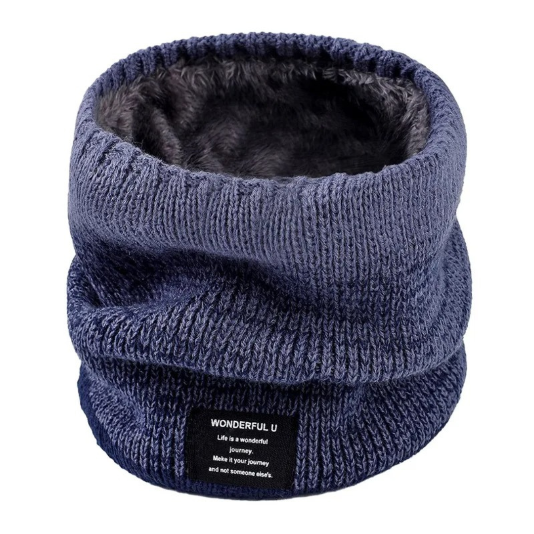 Fleecegefütterter Strick-Schlauchschal – Thermischer Winter-Schalwärmer