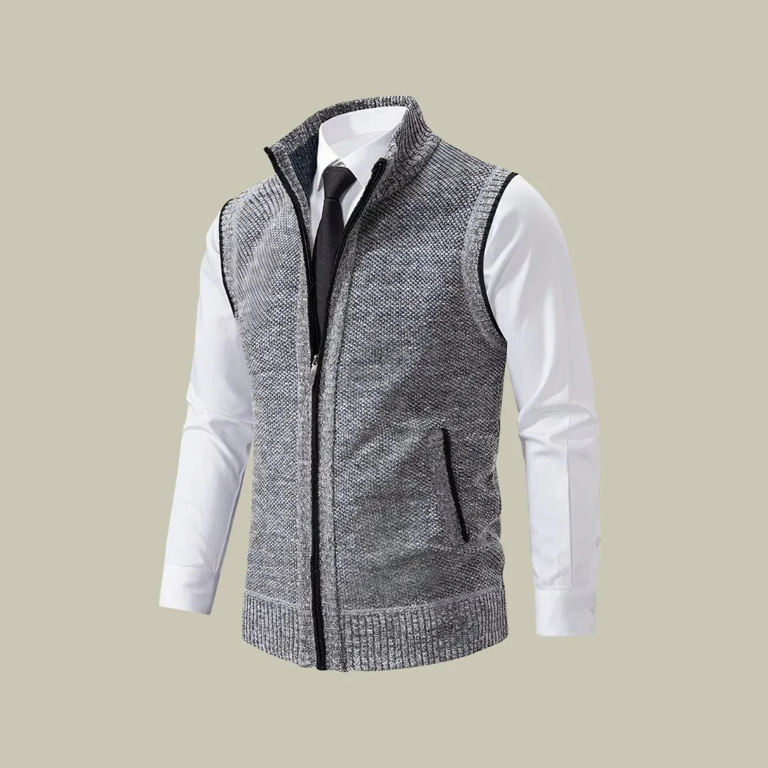 Gilet zippé léger et isolant pour homme – coupe ajustée