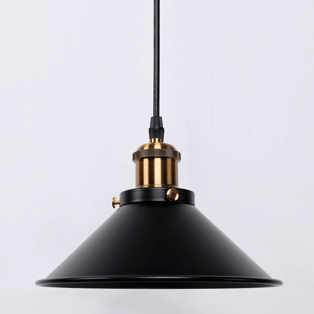 Rivelle Brass Cone Pendant Light