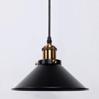 Rivelle Brass Cone Pendant Light