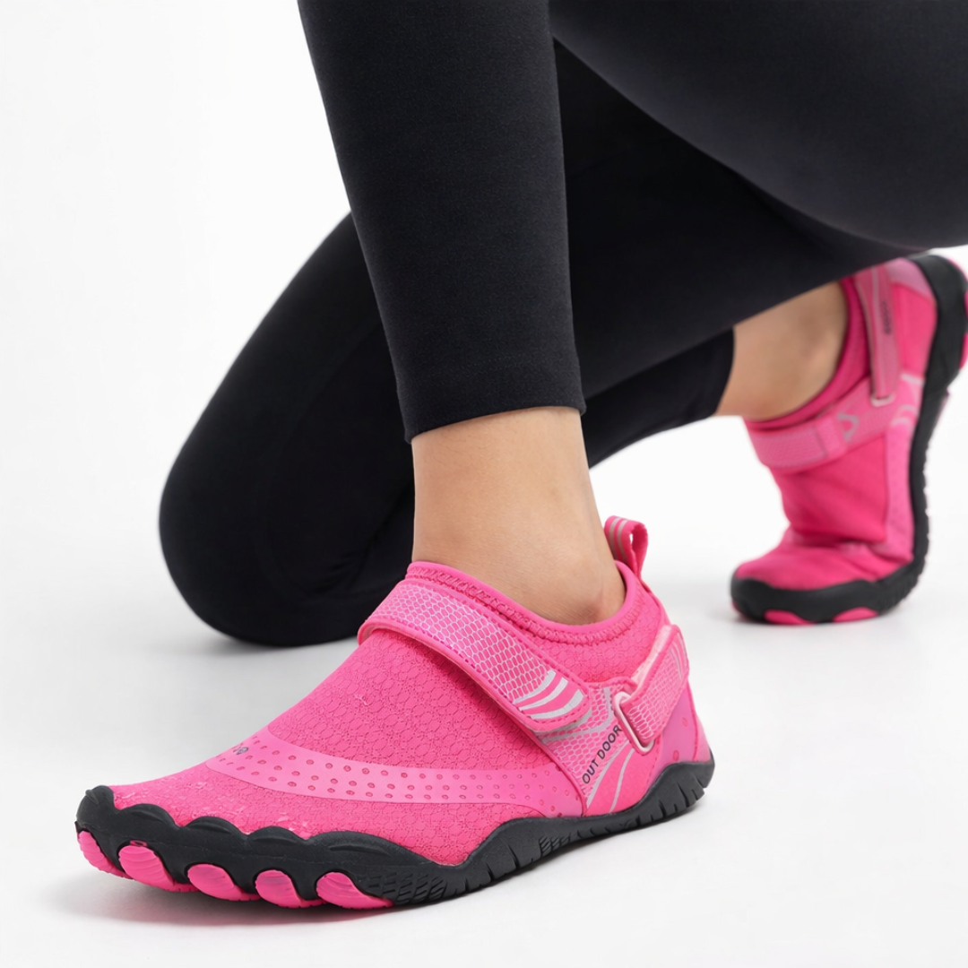 Zapatos acuáticos descalzos con puntera dividida — Secado rápido, suela antideslizante