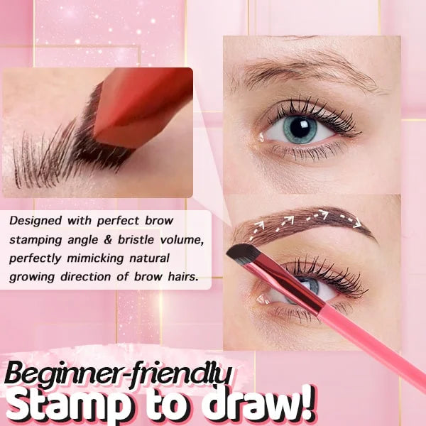 Brosse tampon pour sourcils à effet poil à poil — Sourcils naturels, effet microblading