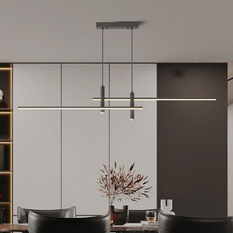 Korren Modern Linear Pendant Light for Dining Room